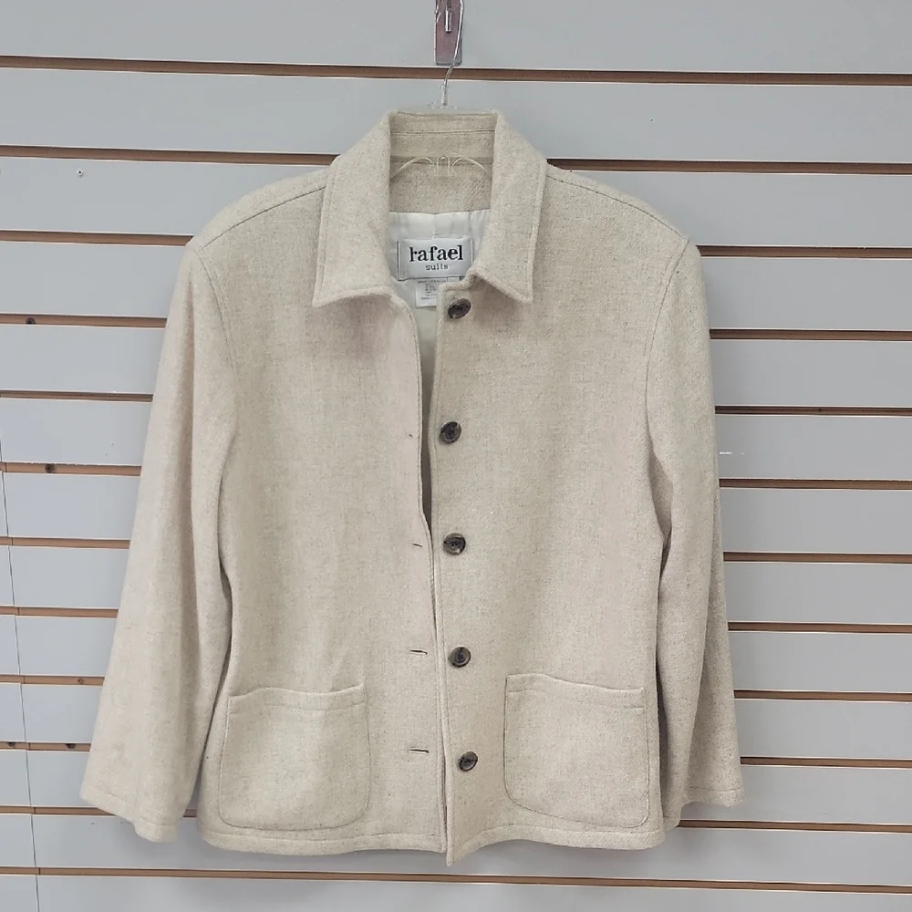 RAFAEL Cream Button-Up Jacket - Picture 4 of 7